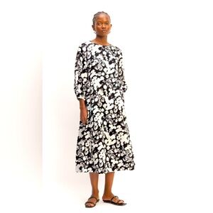 NWT Everlane 00 Midi Linen Flower dress